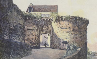 Vezelay, Porte Neuve, शहर के बाहर द्वारा फ्रेंच फोटोग्राफर