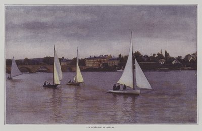 Meulan-en-Yvelines, पेरिस का दृश्य (रंगीन फोटो) द्वारा फ्रेंच फोटोग्राफर