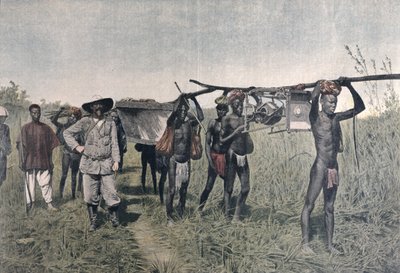 1898 में ले पेटिट जर्नल, 1899 से मारचंद मिशन पर एक काफिला द्वारा फ्रेंच स्कूल