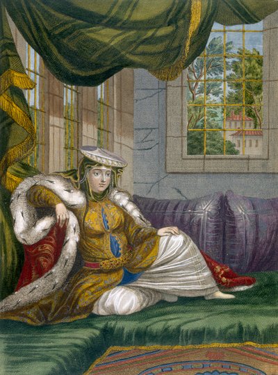 सेरेमोनियल ड्रेस में एक यहूदी महिला, c.1708 द्वारा फ्रेंच स्कूल