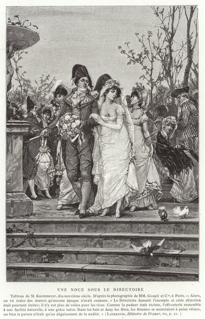 डायरेक्टरी, फ्रेंच रिवोल्यूशन, 1795-1799 के तहत एक शादी द्वारा फ्रेंच स्कूल