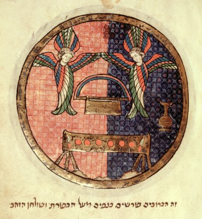 11639 f.522r वाचा का सन्दूक, उत्तरी फ्रांसीसी मिश्रण से, c.1280 (वेल्लम) द्वारा फ्रेंच स्कूल