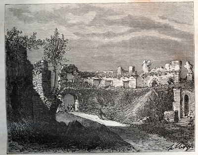 फ्रेजस का एम्फीथिएटर - वीए माल्ट-ब्राउन द्वारा "इलस्ट्रियस फ्रांस: भूगोल, इतिहास, सांख्यिकीय प्रशासन" में उत्कीर्णन। १८८४ द्वारा फ्रेंच स्कूल