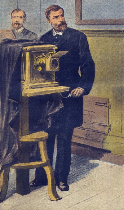 एंथ्रोपोमेट्री - अल्फोंस बर्टिलन (1853-1914) 'ले पेटिट जर्नल' मई 1899 से चित्रण (उत्कीर्णन) द्वारा फ्रेंच स्कूल