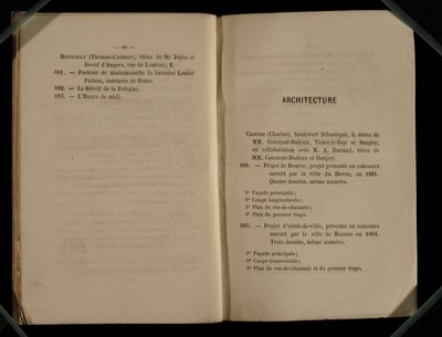 आर्किटेक्चर चैप्टर, सैलून देस रिफ्यूज, 1863 से द्वारा फ्रेंच स्कूल