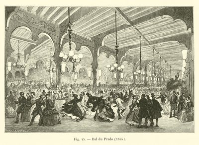 बाल डू प्राडो, 1855 द्वारा फ्रेंच स्कूल