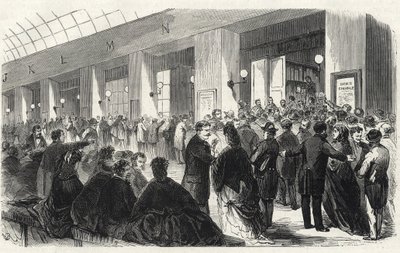 बांके - सोसाइटी जेनरल - पांच और दो फ़्रैंक जारी करना - 1871 द्वारा फ्रेंच स्कूल