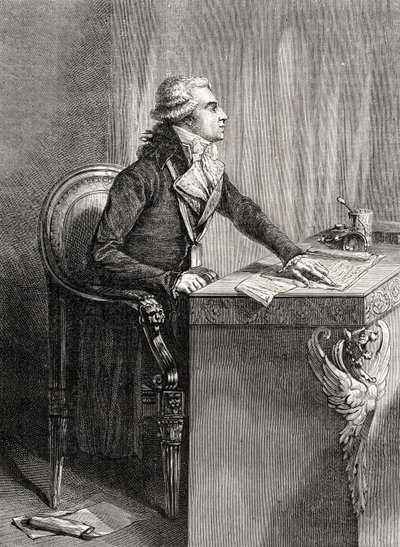 लुईस ब्लैंक (1811-82) द्वारा &39;फ्रेंच क्रांति का इतिहास&39; से बर्ट्रेंड बैरे डी वियुज़ैक द्वारा फ्रेंच स्कूल