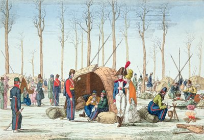 31 मार्च 1814 को पेरिस के चंपस एलिसीस पर रूसी सैनिकों का बीवोक द्वारा फ्रेंच स्कूल