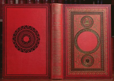 जूल्स वर्ने (1828-1905) (चमड़ा) द्वारा दक्षिण के खिलाफ उत्तर का बुक कवर द्वारा फ्रेंच स्कूल