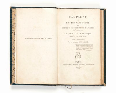'1815 का अभियान', Gaspard Gourgaud . द्वारा द्वारा फ्रेंच स्कूल