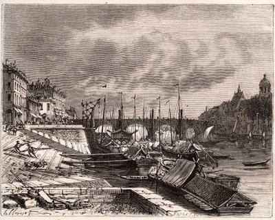 Chalon-sur-Saone (Chalon sur Saone) - Saone-et-Loire - V.-A द्वारा "ला फ्रांस चित्रण: भूगोल, इतिहास, सांख्यिकीय प्रशासन" में उत्कीर्णन। माल्ट-ब्राउन। १८८४ द्वारा फ्रेंच स्कूल