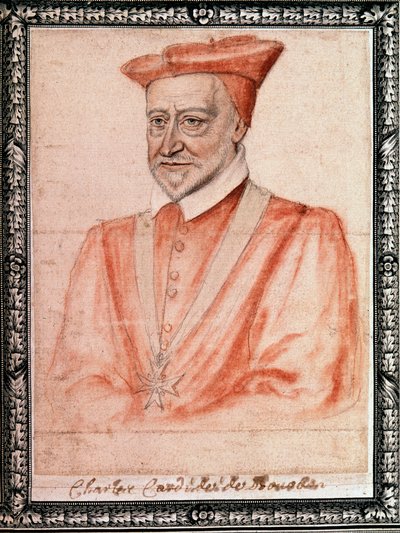 चार्ल्स डी बॉर्बन (1523 - 1590), रूएन के आर्कबिशप (ड्राइंग) द्वारा फ्रेंच स्कूल