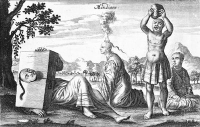 1664 में आत्म-भड़काऊ कार्य करने वाले चीनी मेंडियन द्वारा फ्रेंच स्कूल