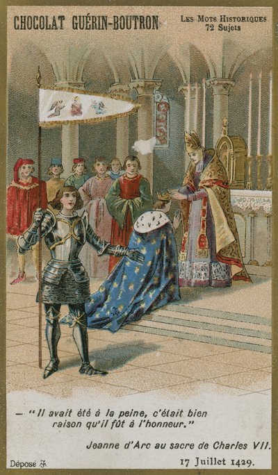 Chocolat Guerin-Boutron व्यापार कार्ड, ऐतिहासिक शब्द श्रृंखला द्वारा फ्रेंच स्कूल