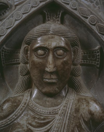 महिमा में मसीह, चेहरे का विवरण (संगमरमर) (162694 भी देखें) द्वारा फ्रेंच स्कूल