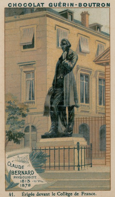 क्लॉड बर्नार्ड, फिजियोलॉजिस्ट, 1813-1878, कॉलेज डी फ्रांस के सामने एर्गी द्वारा फ्रेंच स्कूल