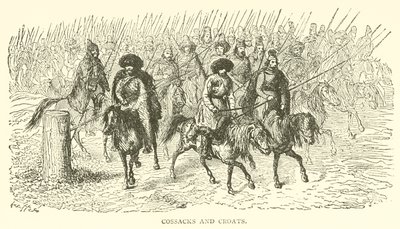 Cossacks और Croats (उत्कीर्णन) द्वारा फ्रेंच स्कूल