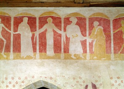 द डांस ऑफ़ डेथ का विस्तार, c.1460 द्वारा फ्रेंच स्कूल