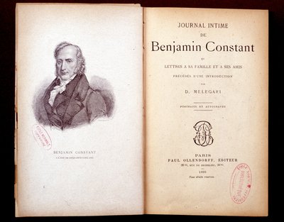 बेंजामिन फिनस्टंट की डायरी। 1895 संस्करण। द्वारा फ्रेंच स्कूल