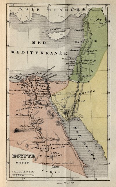 19वीं शताब्दी में मिस्र और सीरिया - विक्टर ड्यूरुय (1811-1894) द्वारा "हिस्टोइरे डी फ्रांस" में उत्कीर्णन - 1882 द्वारा फ्रेंच स्कूल