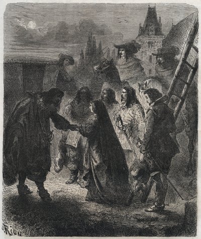 22 फरवरी को ब्लोइस के महल से मैरी डे मेडिसिस (1573-1642) (मारिया डी मेडिसी) का पलायन द्वारा फ्रेंच स्कूल