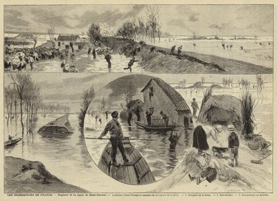 फ्रांस में बाढ़, 1897 द्वारा फ्रेंच स्कूल