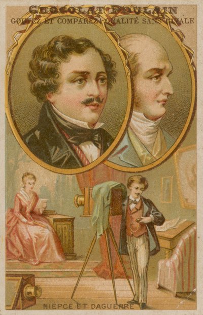 फ़ोटोग्राफ़र के साथ फ़ोटोग्राफ़ी Niepce और Daguerre के संस्थापक द्वारा फ्रेंच स्कूल