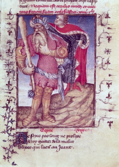 एफआर 606 f.11 अपसिट्स मास्टर की ओर से एपिथ्रे डो की तरफ से साइक्लोप्स की आंख को छेदते हुए द्वारा फ्रेंच स्कूल