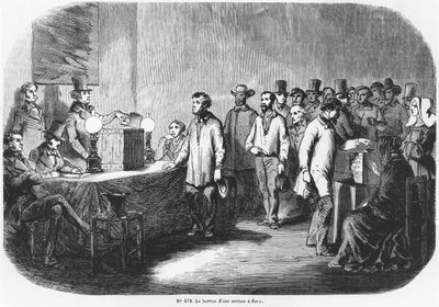 पेरिस में 18 अप्रैल 1848 को फ्रेंच चुनाव द्वारा फ्रेंच स्कूल