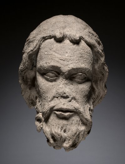 Thérouanne के कैथेड्रल के दक्षिण पोर्टल से एक प्रेरित के प्रमुख, c.1235-1240 द्वारा फ्रेंच स्कूल