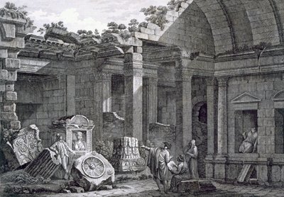 फ्रांस के पुरावशेषों से डायना के मंदिर का नाम, निमेस: वॉल्यूम I, स्मारक द्वारा फ्रेंच स्कूल