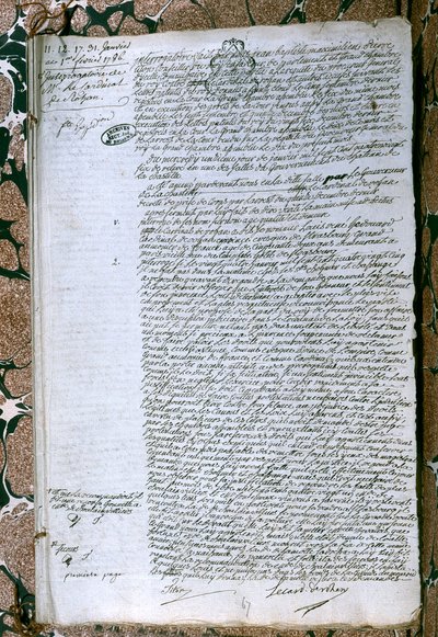 कार्डिनल डे रोहन की पूछताछ (1734-1803), जनवरी 1786 द्वारा फ्रेंच स्कूल