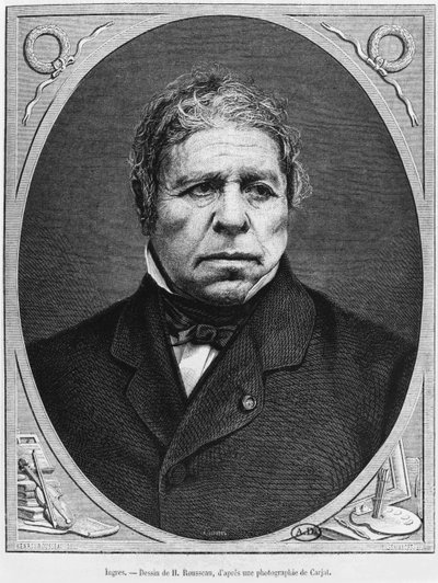 जीन अगस्टीन डोमिनिक इंगेज (1780-1867) एटीन कारजैट (1828-1906) 1867 की एक तस्वीर द्वारा फ्रेंच स्कूल