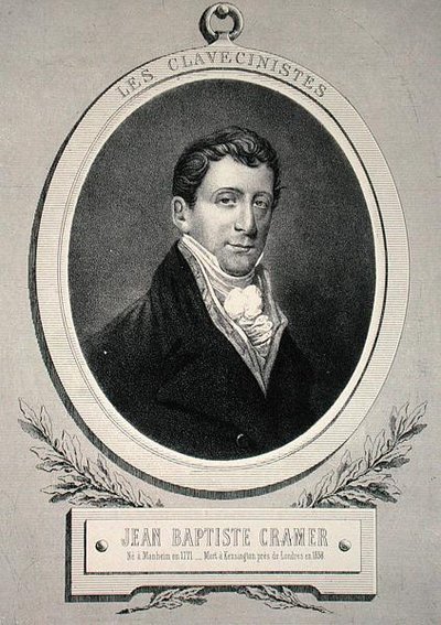 जोहान बैपटिस्ट क्रैमर (1771-1858) अल्फ्रेड लेमोइन (लिथो) द्वारा उकेरा गया द्वारा फ्रेंच स्कूल