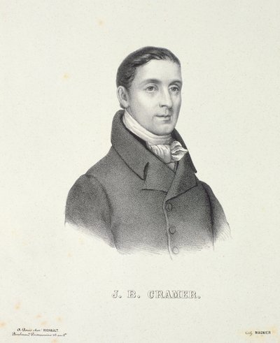 जोहान बैपटिस्ट क्रैमर (1771-1858) मैग्नियर द्वारा उत्कीर्ण द्वारा फ्रेंच स्कूल