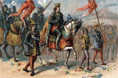 फ्रांस के राजा चार्ल्स VIII (1470-1498) ने नेपल्स, इटली में 22 फरवरी को प्रवेश किया द्वारा फ्रेंच स्कूल