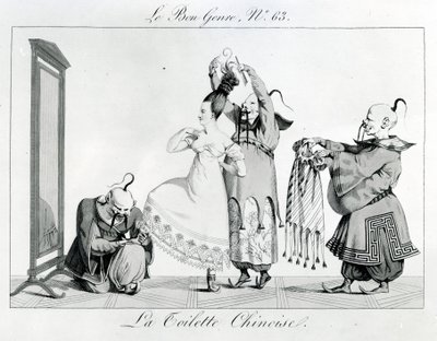 द गुड काइंड - द चाइनीज़ टॉयलेट, 1813 द्वारा फ्रेंच स्कूल