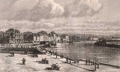 ले हावरे - नॉर्मंडी - वीए माल्ट-ब्राउन द्वारा "ला फ्रांस इलस्ट्रे: भूगोल, इतिहास, प्रशासन सांख्यिकी" में उत्कीर्णन। १८८४ द्वारा फ्रेंच स्कूल