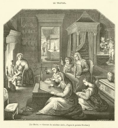 ले मतिन, सोलहवीं शताब्दी की उत्कीर्णन (उत्कीर्णन) द्वारा फ्रेंच स्कूल