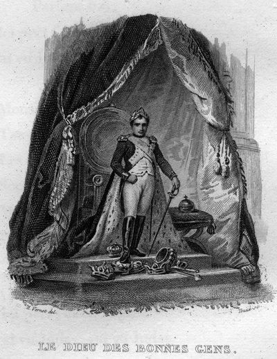 फ्रांसीसी कवि और गीतकार पियरे जीन डे बेरंगर (1780-1857) द्वारा "" ओवेरेस कम्प्लीट्स "" (1834) में अच्छे लोगों के देवता बेरंगर का गीत। द्वारा फ्रेंच स्कूल