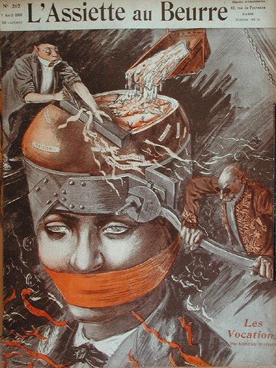'लेस वोकेशन', 'L'Assiette au Beurre' का चित्रण कवर करता है। 7 अप्रैल 1906 (कलर लिथो) द्वारा फ्रेंच स्कूल