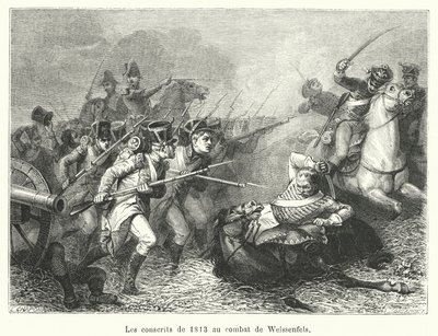 वीसेनफेल्स (उत्कीर्णन) की लड़ाई में 1813 की रचनाएँ द्वारा फ्रेंच स्कूल