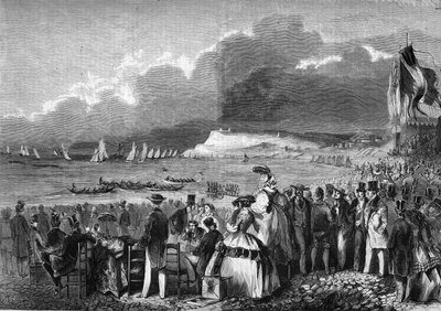 1857 में ले हावरे के रेगाटा। द्वारा फ्रेंच स्कूल