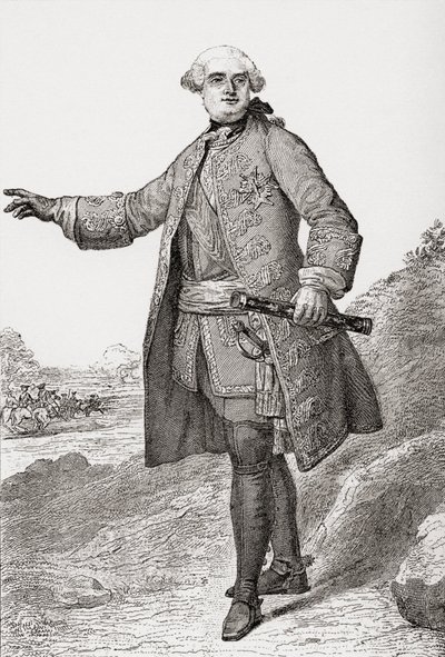 लुई चार्ल्स सीज़र ले टेलियर को ड्यूक ऑफ एस्ट्रेस, 1695 1771 के रूप में जाना जाता है। फ्रांसीसी सैन्य कमांडर और फ्रांस के मार्शल। द फ्री आवर्स से 1908 प्रकाशित। द्वारा फ्रेंच स्कूल