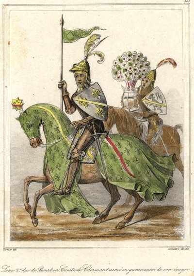 लुई II, गुड (1337 - 1410), ड्यूक ऑफ बॉर्बन (1356), काउंट ऑफ क्लेरमोंट के रूप में जाना जाता है। द्वारा फ्रेंच स्कूल