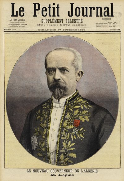 लुइस लेपिन, अल्जीरिया के नए फ्रांसीसी गवर्नर, 1897 द्वारा फ्रेंच स्कूल