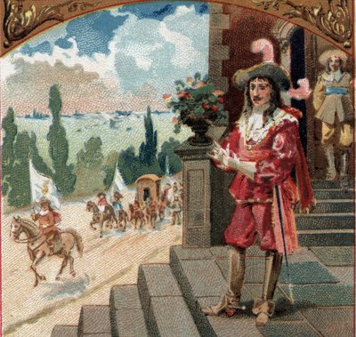 लुई XIII (1601-1643) ने 5 जून की रात बिताई द्वारा फ्रेंच स्कूल