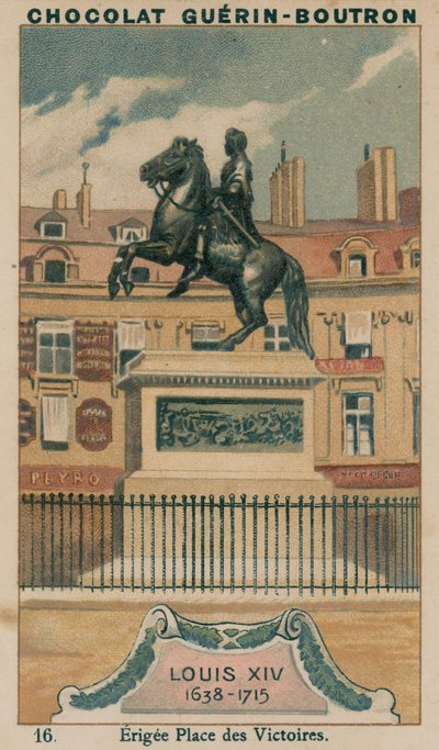 लुई XIV, 1638-1715, एर्गी प्लेस डेस विक्टॉयर द्वारा फ्रेंच स्कूल