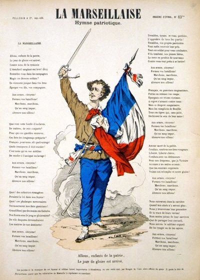 गीत "" ला मार्सिले "। एपिनल की छवि द्वारा French School